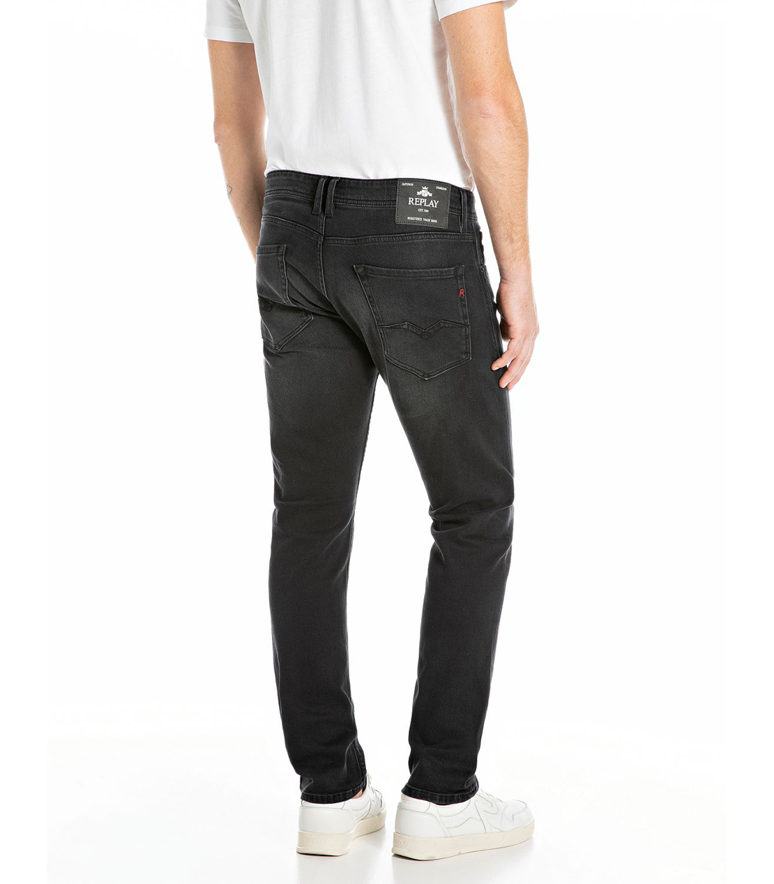 コンフォートROCCO ブラックオーバーダイ コットン ストレッチデニム 詳細画像 ブラック 2